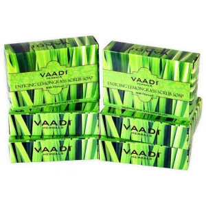 Super Value Pack of 6 ENTICING LEMONGRASS SCRUB SOAP (5   1 FREE)