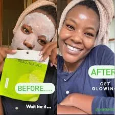 Uncover Green tea detoxifying sheet mask 25g